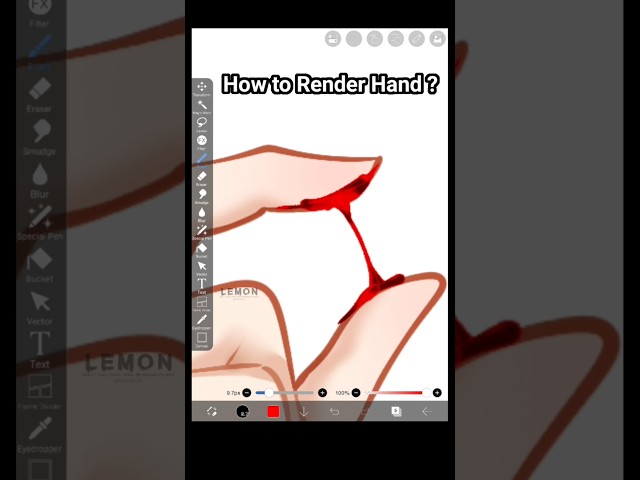 Hand Render ❤️👌🏻 #art#render#digitalart#ibispaintx#drawing#tutorial#trending#trend#viral#fypシ
