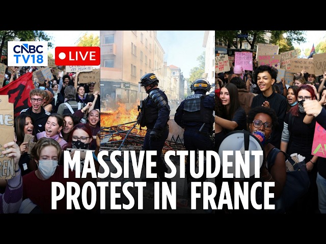 France Student Protest LIVE: Students, Teachers Protest School Conditions In Lyon & Paris | N18G