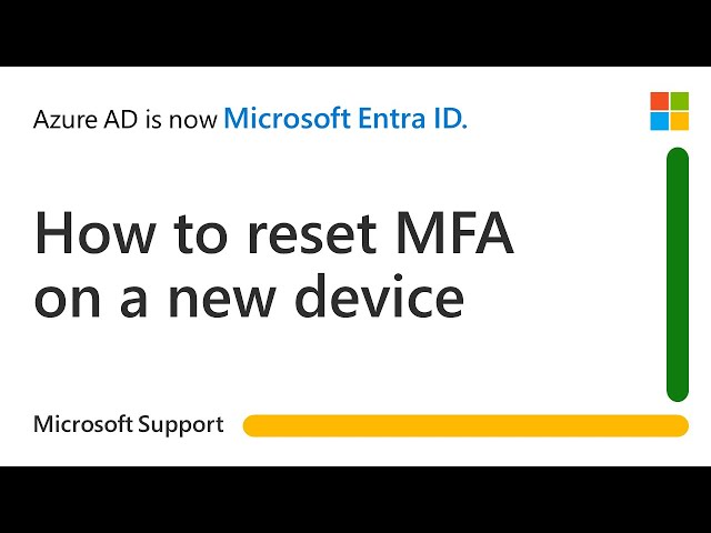 How to reset multi-factor authentication (MFA) on a new device or if a device is lost | Microsoft