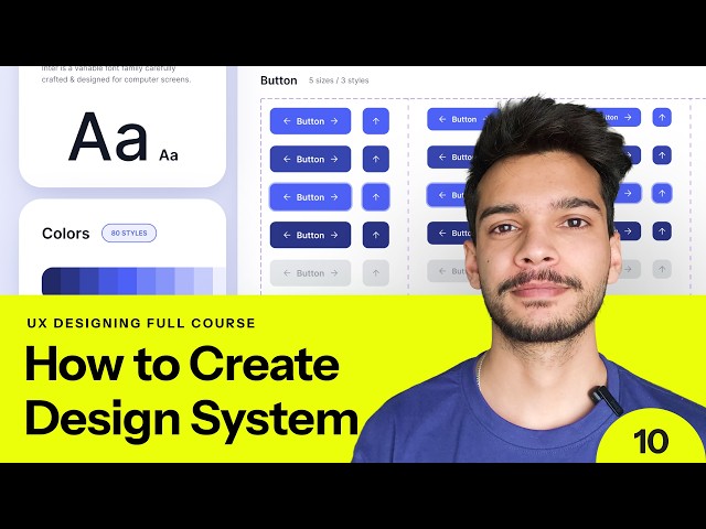 How to Create Design System in Figma From Scratch: Colors, Buttons more - Detailed Figma Tutorial