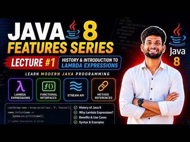 Java 8 Lambda Expressions Introduction | History of Lambda Expressions in Java | Java 8 Features #1
