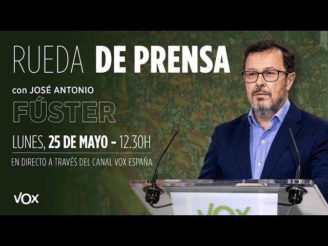 🔴 LIVE | Press conference by José Antonio Fúster