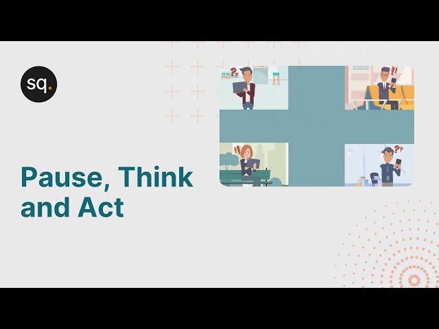 Pause, think and act - Cyber security awareness video - Security Quotient