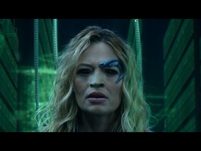 7 of 9 Reactivates Borg Cube  - 7 of 9 Hard Wired to Borg Cube separated from the Collective.