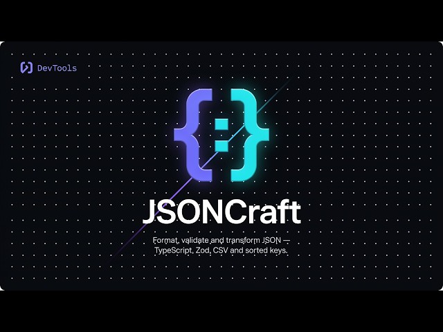 JSONCraft - Beautify, Validate & Generate with One-Click