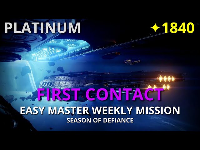 First Contact -  Easy Master Weekly Mission | Destiny 2 (PS5)
