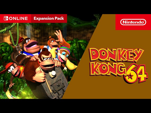 Donkey Kong 64 – Nintendo 64 – Nintendo Classics – Nintendo Switch Online + Expansion Pack
