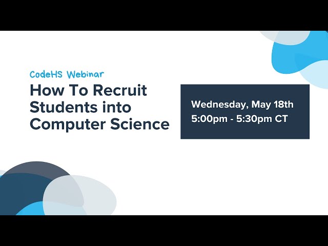 How to Recruit Students into Computer Science