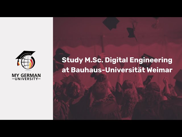 Study M.Sc.  Digital Engineering at Bauhaus Universität Weimar