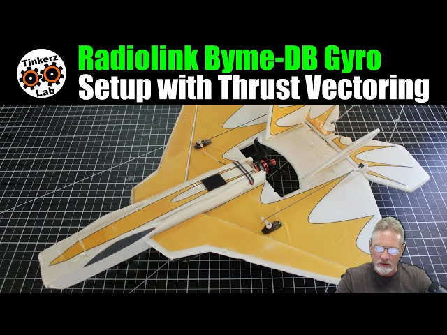 TinkerzLab RC Tech | Radiolink Byme-DB Gyro Setup in the GFS F22 Micro with Thrust Vectoring