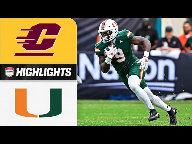 Central Michigan Chippewas vs. Miami Hurricanes | Full Game Highlights | ESPN College Football