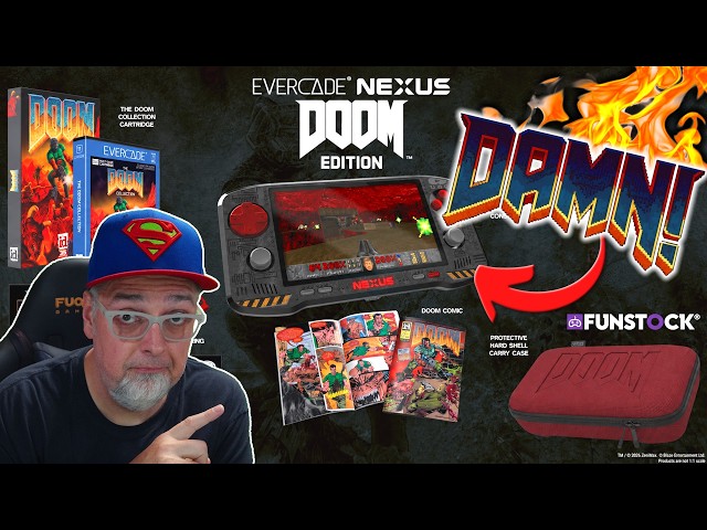 HOLY CRAP! This Is Awesome! New Limited Edition DOOM Handheld From Evercade!