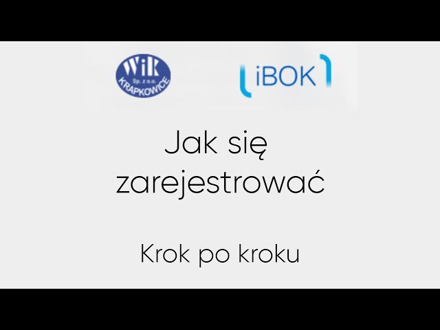 Rejestracja w WIK iBOK - krok po kroku