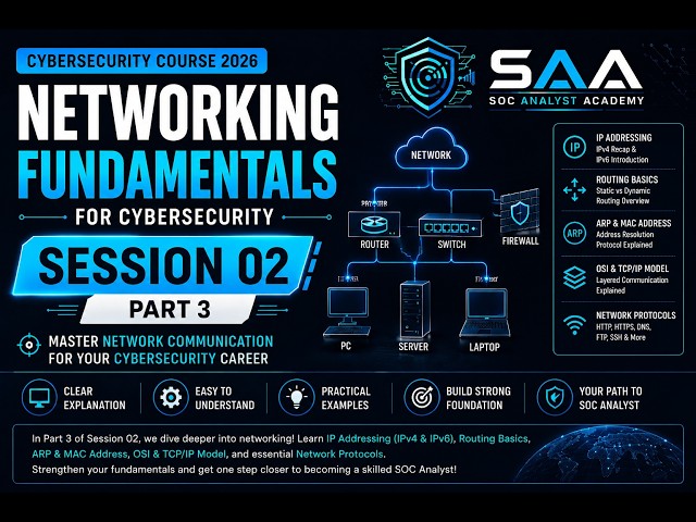 Learn Networking Basics for Cybersecurity | Session 02 | Part 3