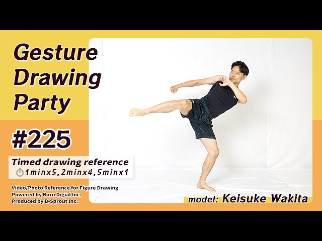 GESture DRAWing Party : #225 Keisuke Wakita －Video/Photo Reference for Figure Drawing－