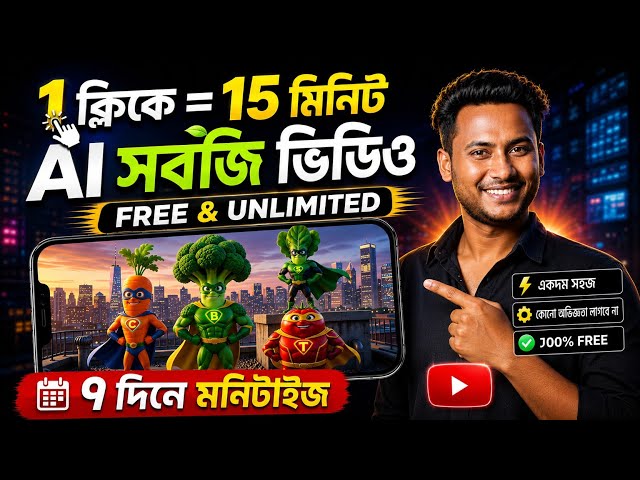 AI সবজি ভিডিও বানান একদম ফ্রি 🔥 Image to Video AI Tutorial Bangla | AI Video তৈরি করুন