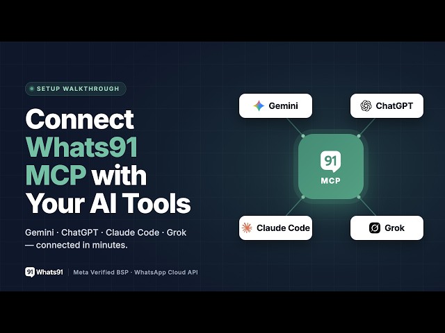 Connect Whats91 with ChatGPT, Claude, Grok & Google Gemini | MCP Setup Guide