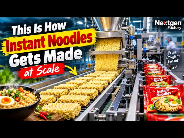 This Is How Instant Noodles Gets Made at Scale | Nextgen Factory