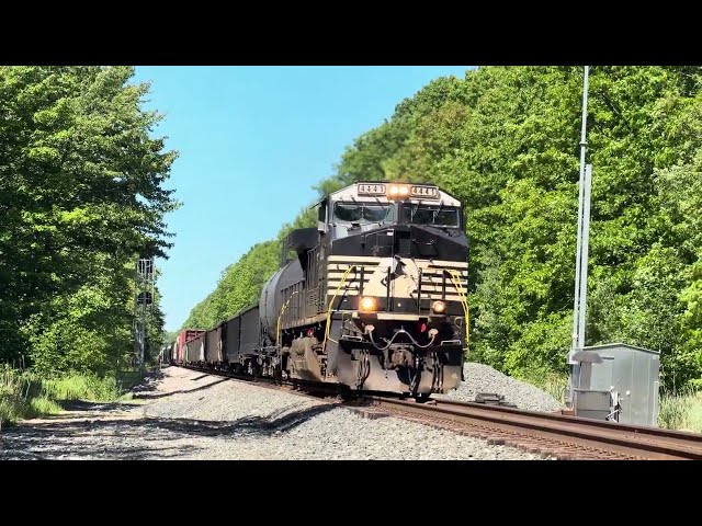 Norfolk Southern Railway Mixed Freight train. Eastbound. West Springfield, PA. June 2, 2026.