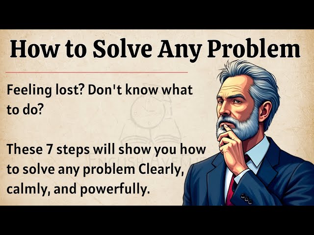 How to Solve Any Problems In Life || Graded Reader || Improve Your English Skills Everyday ✅