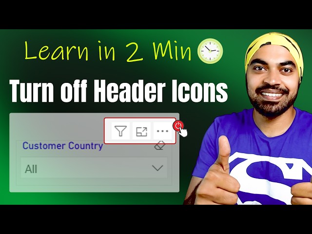 How to Hide Header Icons in Power BI Reports
