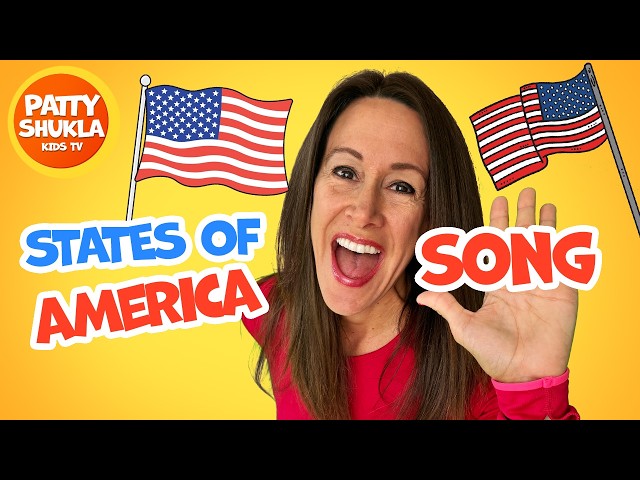 Fifty States Song Alphabetical Order (Official Video) Fifty States of America Map | Patriotic Song