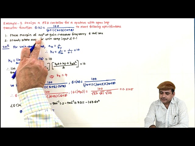 L82 Numerical example on PID controller design using Bode plot approach