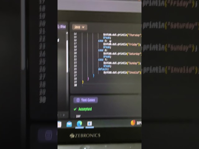 switch case program of a2z dsa strivers sheet. please subscribe 🙏#coding #java #strivers #programmer