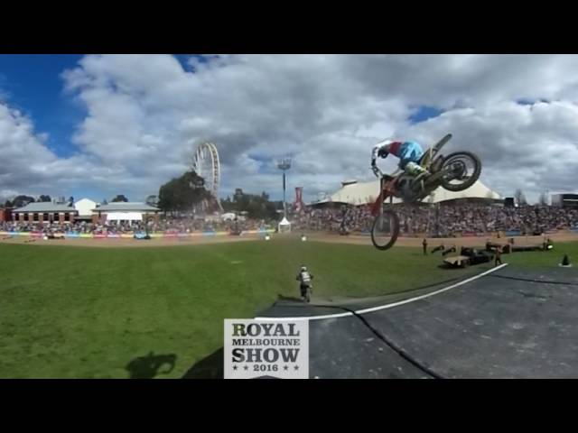 360 vision of Freestyle Motorcross Show - 2016 Royal Melbourne Show