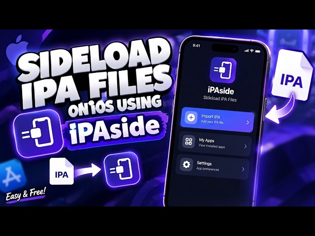 Permanently Sideload IPA Files on iOS Using iPAside! (iPhone & iPad)