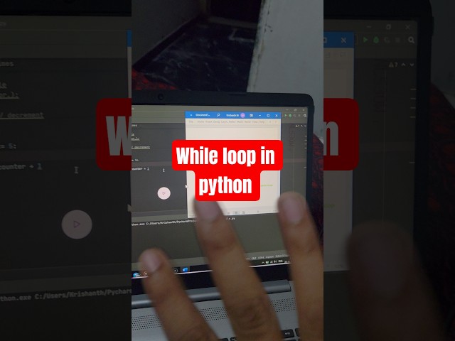 while loop in python #whileloop #python