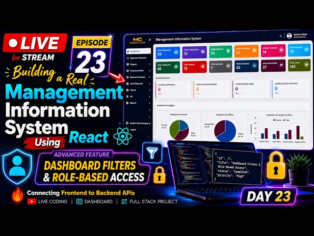 DAY 23 LIVE: Building a Real Management Information System (React + PHP Full Stack) - LEARNING REACT