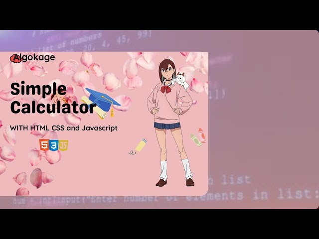 Simple Calculator using HTML, CSS & JavaScript | Beginner-Friendly Project