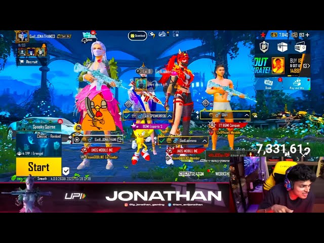 Jonathan Gaming Solo 76 Kills Aggressive  Gameplay 🤯 || Hacker is Back☠️