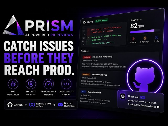 I Built an AI That Reviews GitHub Pull Requests Automatically | PRism