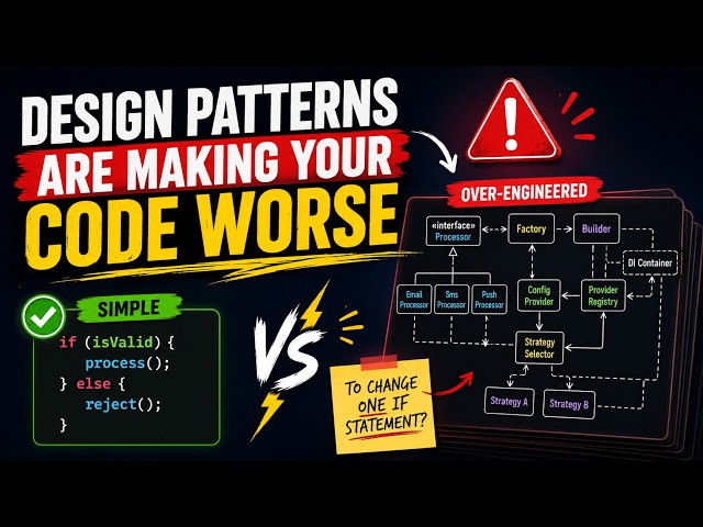 Design Patterns Are Making Your Code Worse