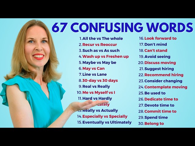 67 Confusing English Words | English Vocabulary
