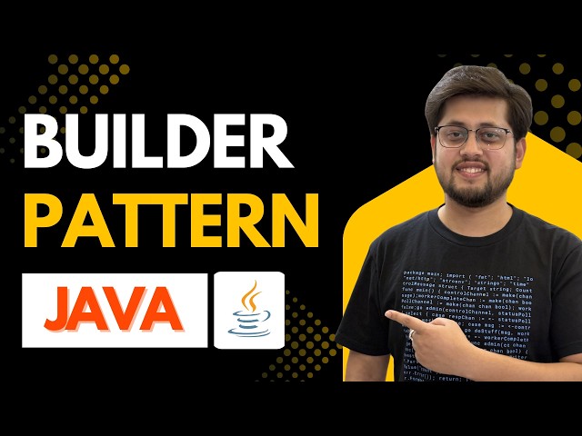 Builder Design Pattern in Java | Interview Questions + Real World Coding