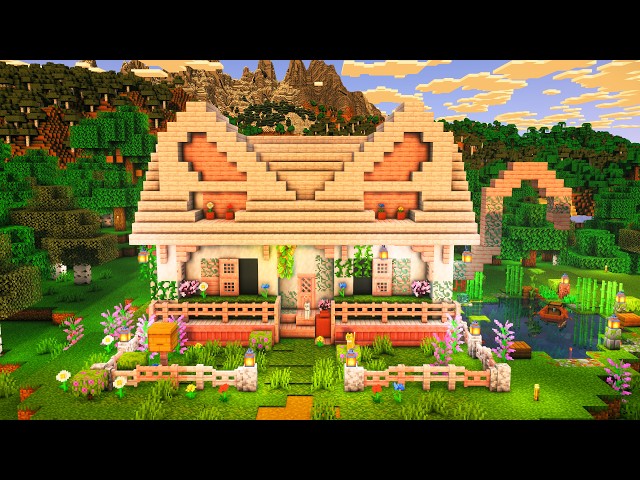 Let's Make a COZY Cat House in Minecraft!
