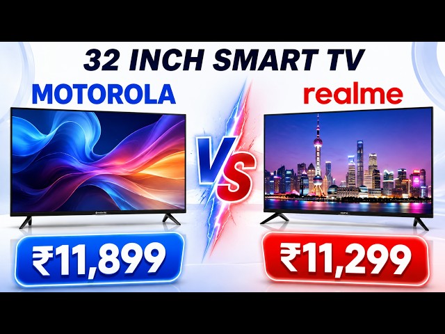Motorola vs realme 32" QLED TV | Which 32 Inch Smart TV Is Better?