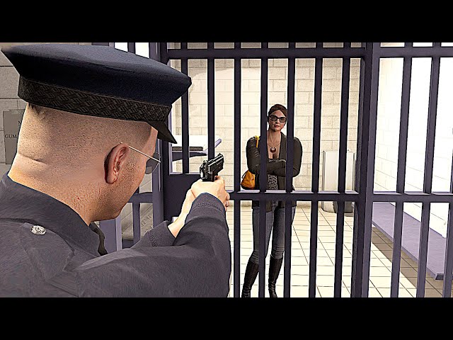 GTA 5 - POLICE👮Michael Saving Amanda from Prison!(Rescue Amanda Prison Break)