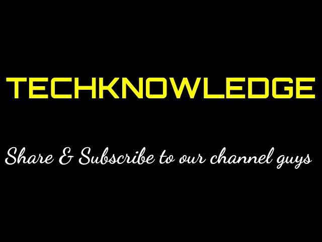 Techknowledge start up video... please support us 🙏