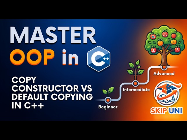 Lec-8: Copy Constructor vs Default Copying in C++ | Shallow vs Deep Copy | OOP Made Simple!