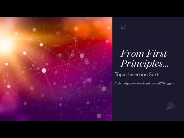 Insertion Sort Simplified
