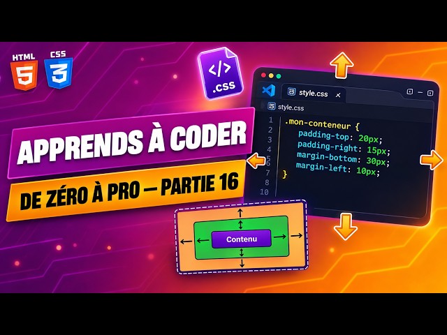HTML & CSS Tutoriel #16 — Padding vs Margin en CSS (Enfin Comprendre la Différence)