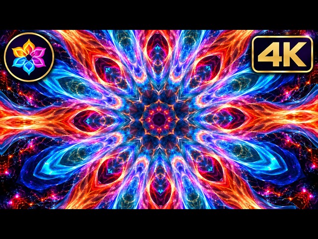 3 Hours of Relaxing Music & Beautiful Kaleidoscope Visuals | 4K Energy Flow