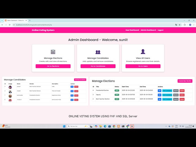 VoteMaster: Building an Online Voting System Using Php and Mysql With Source code