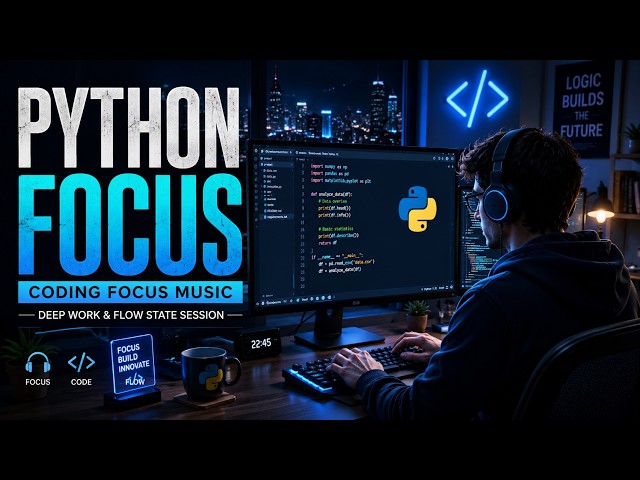Coding Focus Music for Python Developers | Deep Work & Flow State Session