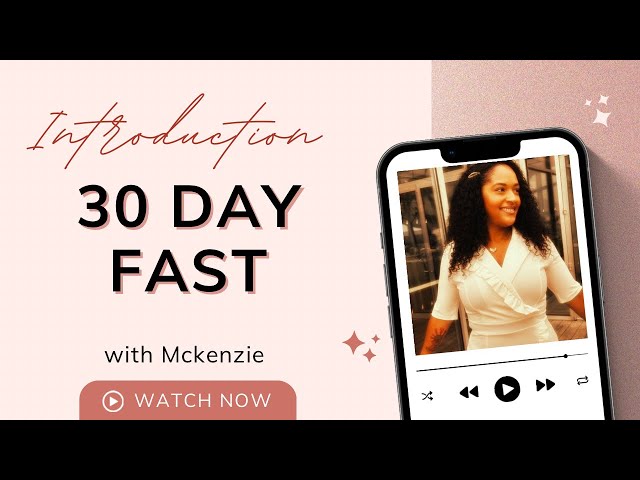 INTRODUCTION OF 30 DAY FAST 
