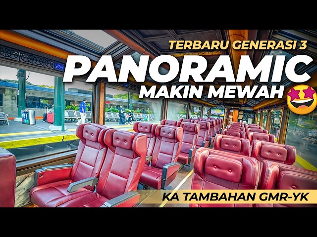 PANORAMIC TERBARU MAKIN MEWAH 🤩 NAIK KERETA SULTAN KE JOGJA ‼️ Trip KA Tambahan Gambir - Yogyakarta